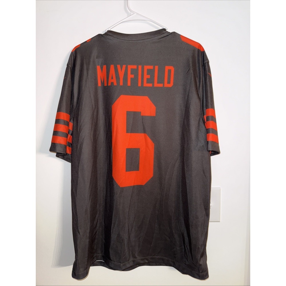 Baker Mayfield Cleveland Browns‎ Authentic Nike Dri-Fit Browns Jersey- Men's L - Picture 4 of 4